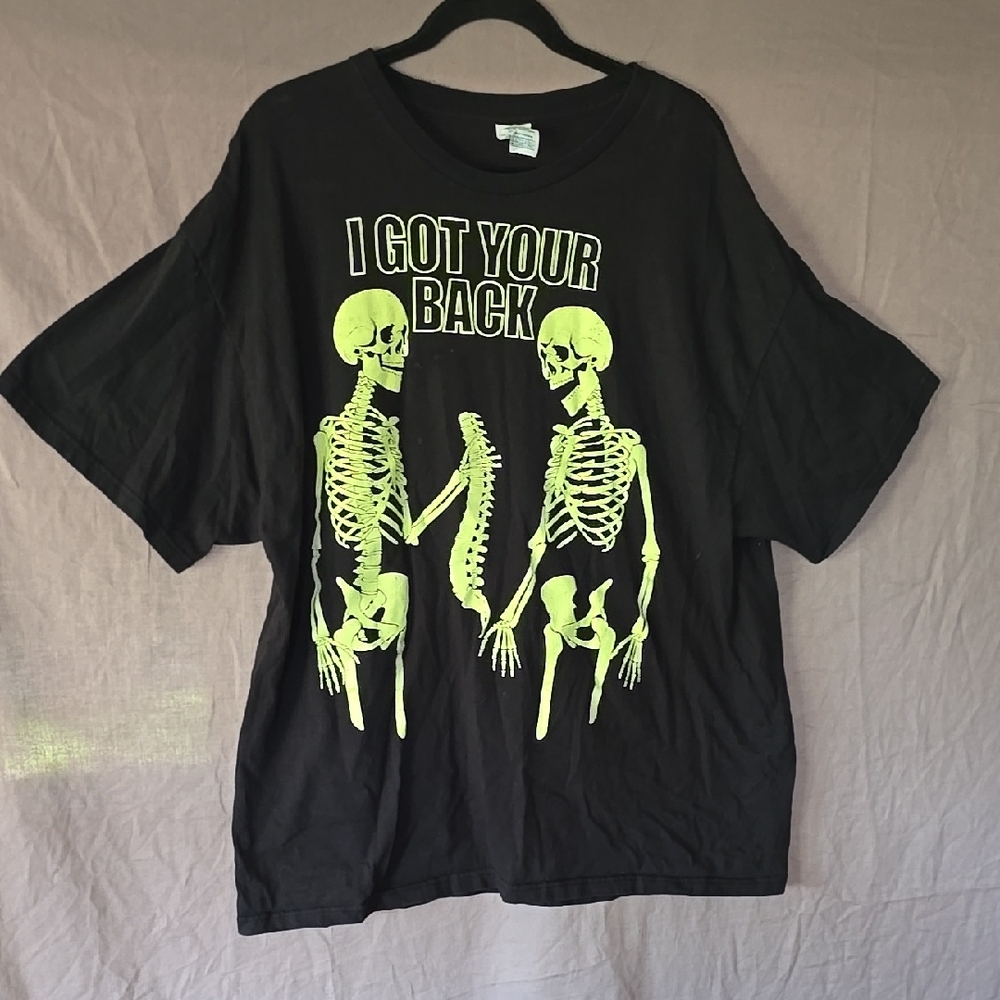 Delta Pro Weight Black Tee with Neon Yellow Text